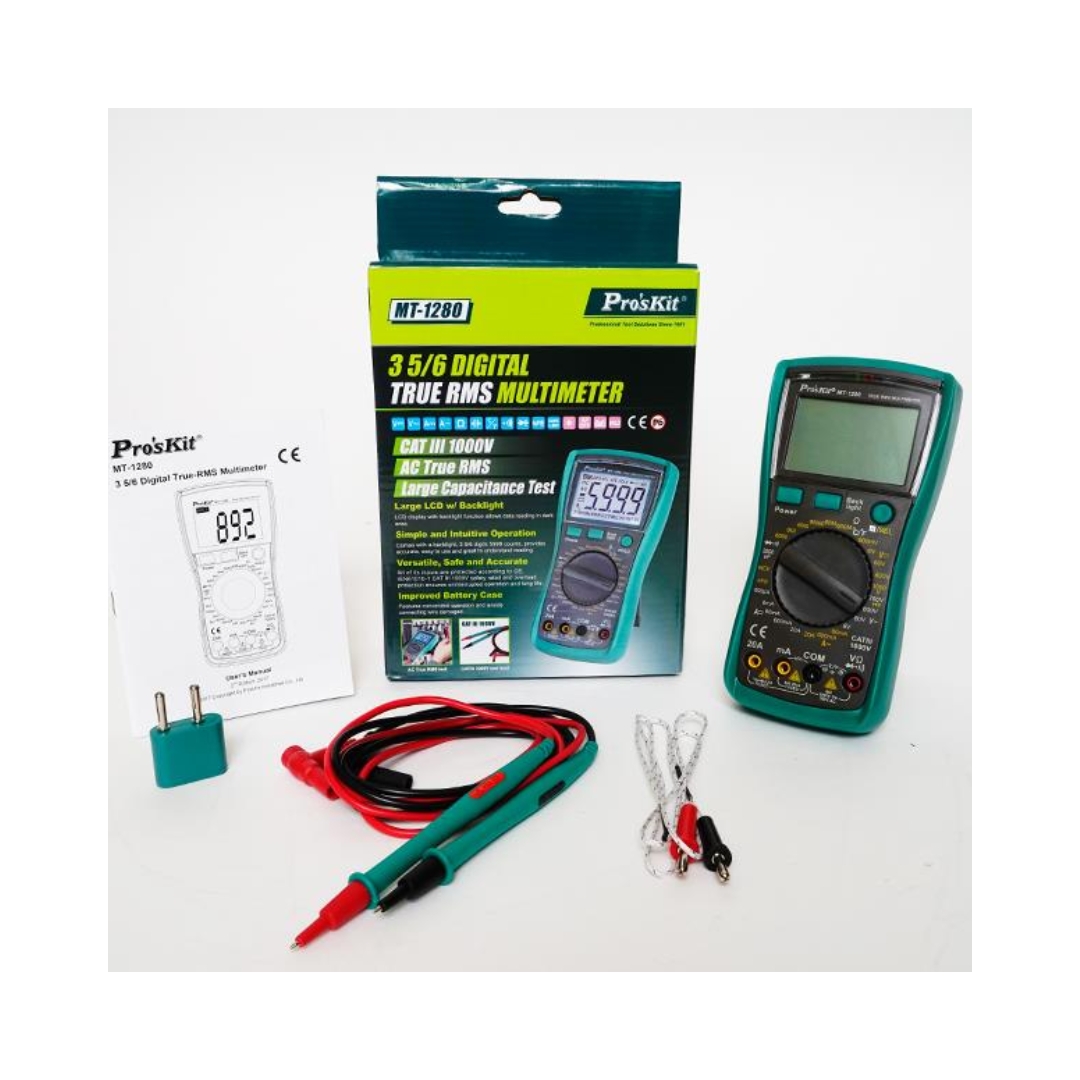 Proskit MT-1280, 3 1/2 Digital Multimeter - Image 2