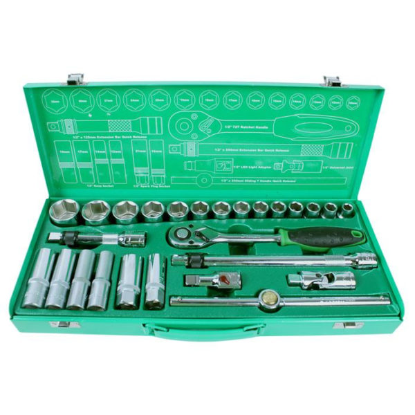 26Pcs 1/2″ Driver Socket Tool Set