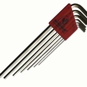 Set 7 BriteGuard Plated Hex L-wrenches 1.5-6mm - Xlong