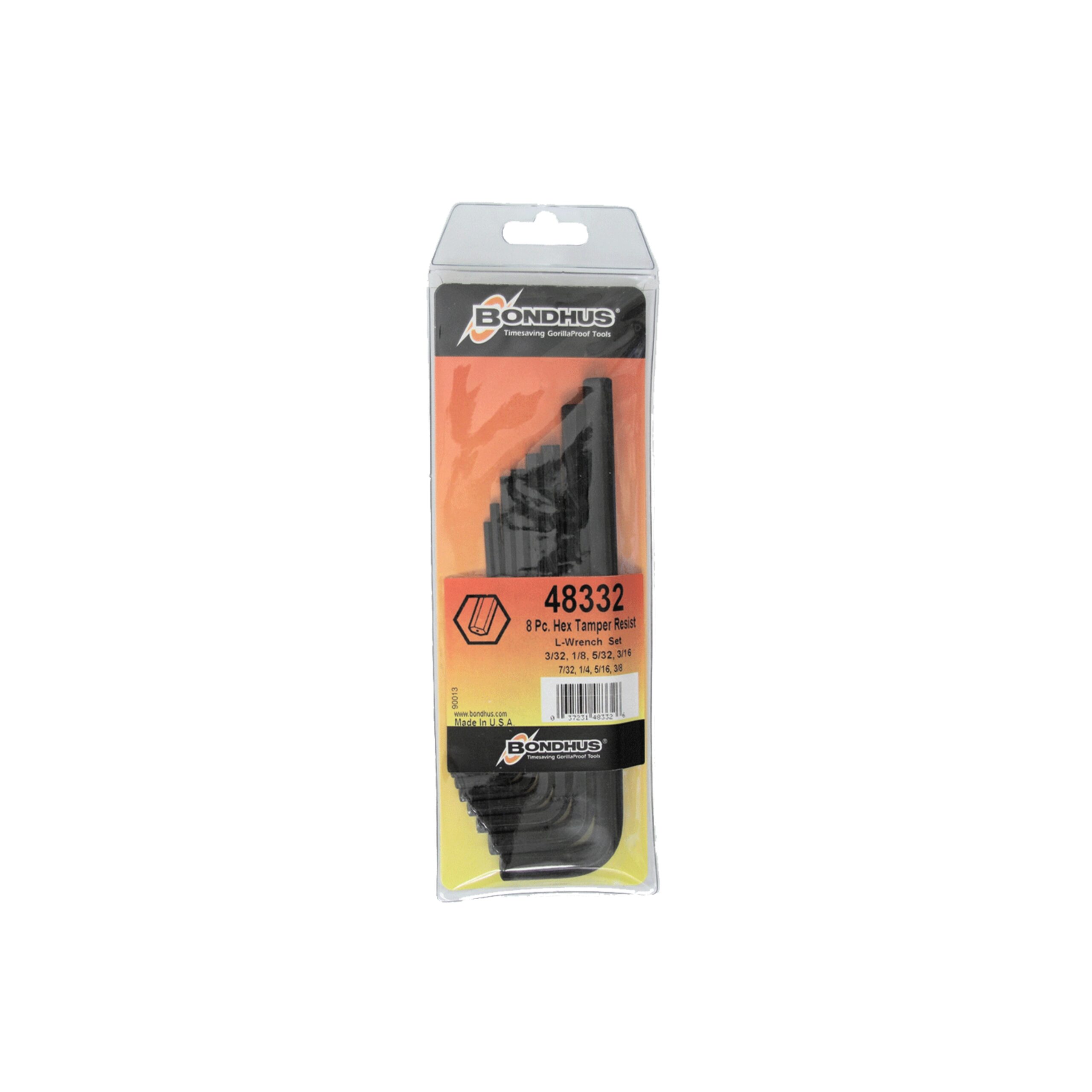 Set 6 Hex Tamper Resistant L-Wrenches (2.5 - 8mm)