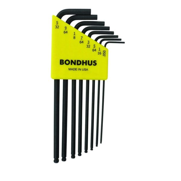 Bondhus 10932, Balldriver L-Wrench Key Sets - 8 wrench set