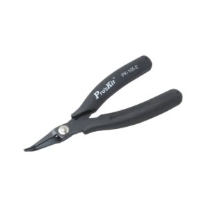 Proskit 1PK-105-E, Bent Nose Plier W/Conductive Handle 140mm