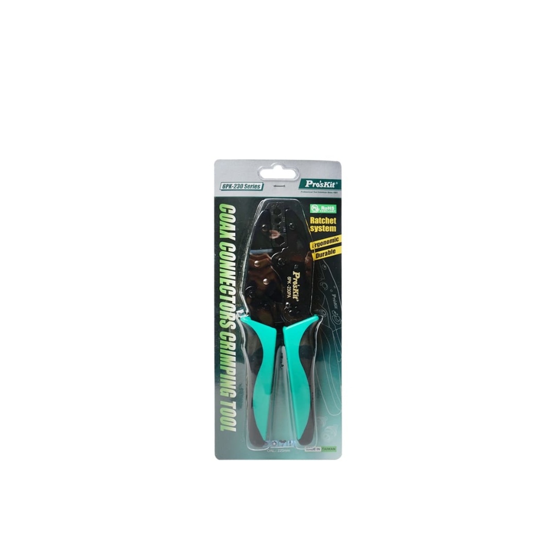 Proskit 6PK-230PA, Coax Connectors Crimping Tool (220mm) - Image 4