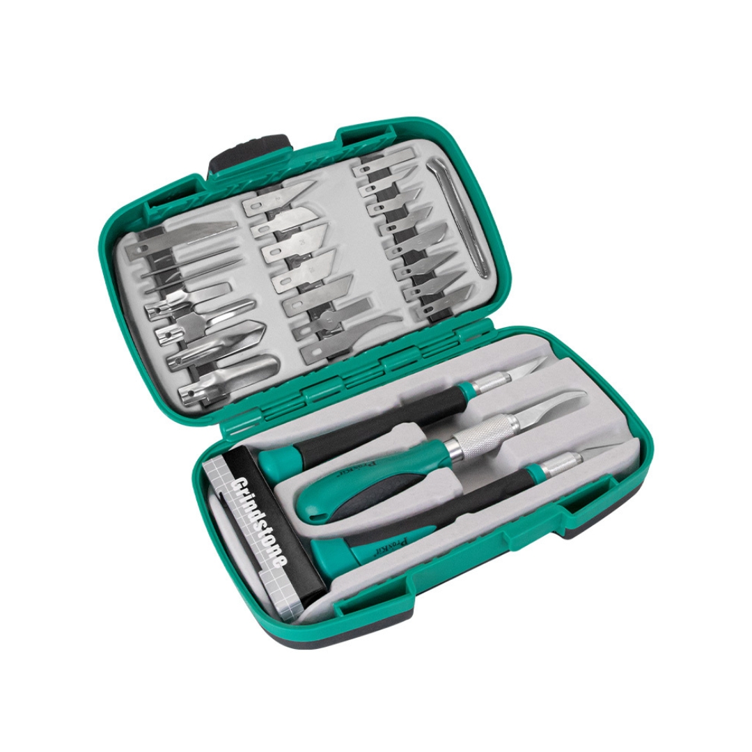 Proskit PD-395A, 30PCS Deluxe HobbyKnife Kit - Image 2