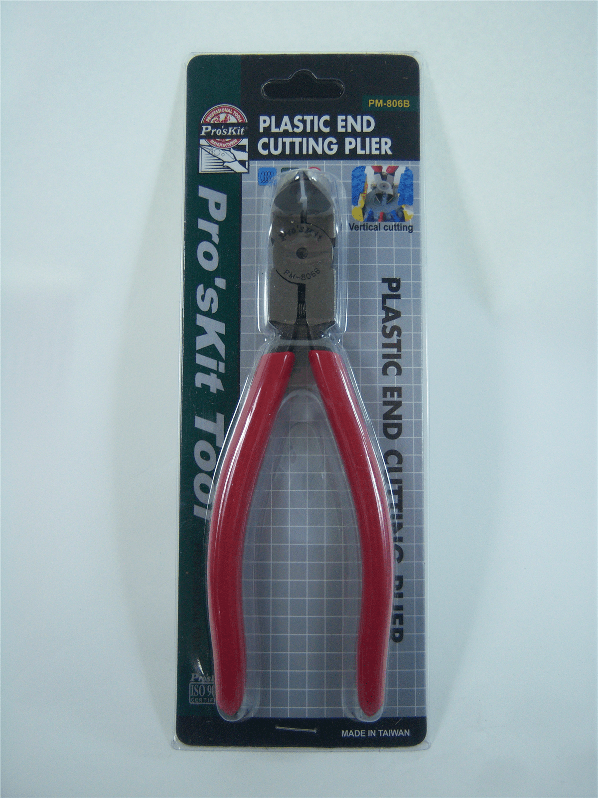 OAL:150mm Body S55C Handle:PVC Proskit PM-806B Plastic End Cutting Plier 