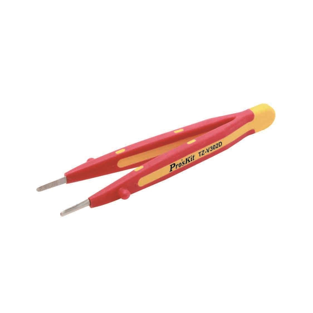 Proskit TZ-V302D, VDE 1000V Insulated Wide Tip Tweezer 145mm