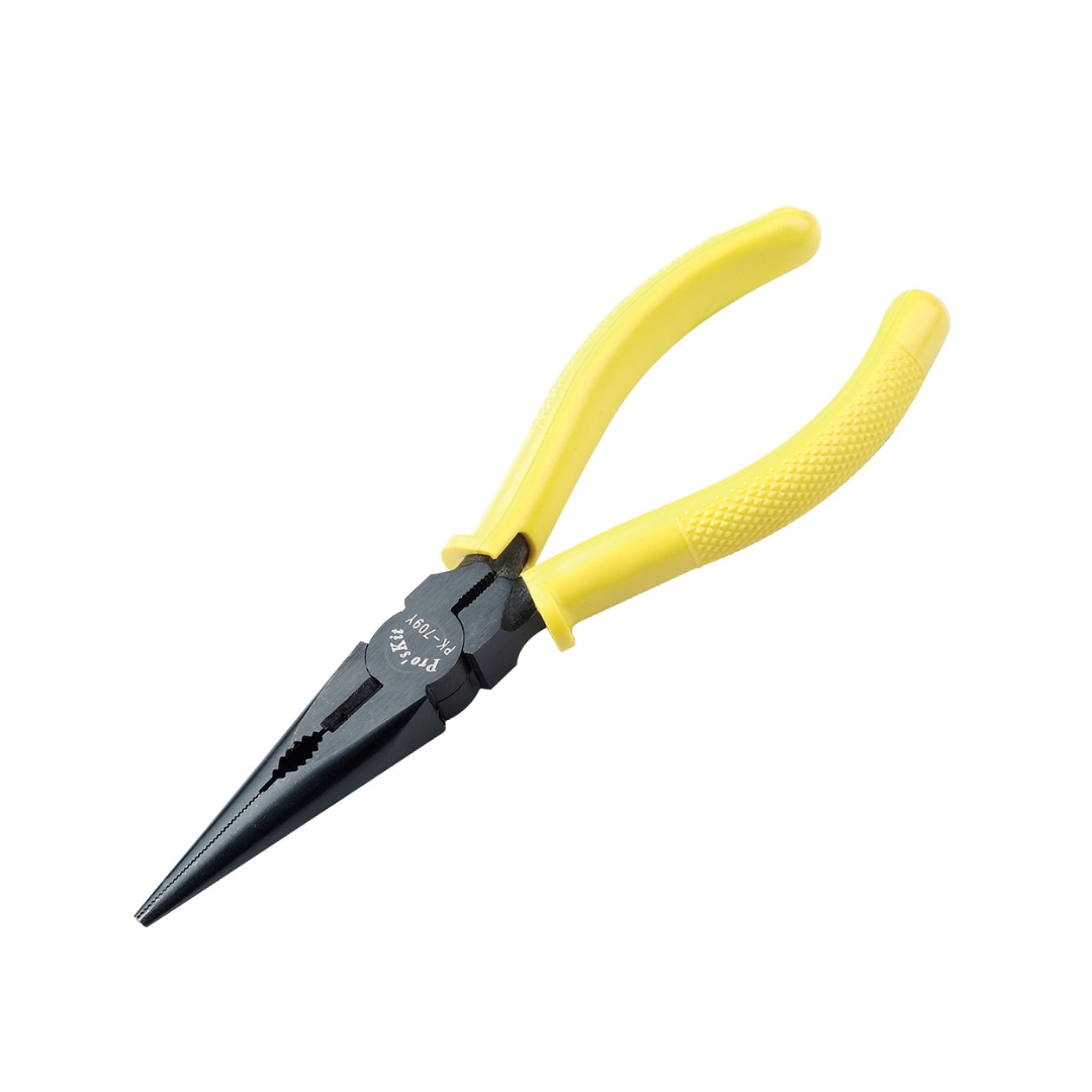 Proskit 1PK-709Y, Long Nose Plier (160mm) Black Oxide Finish