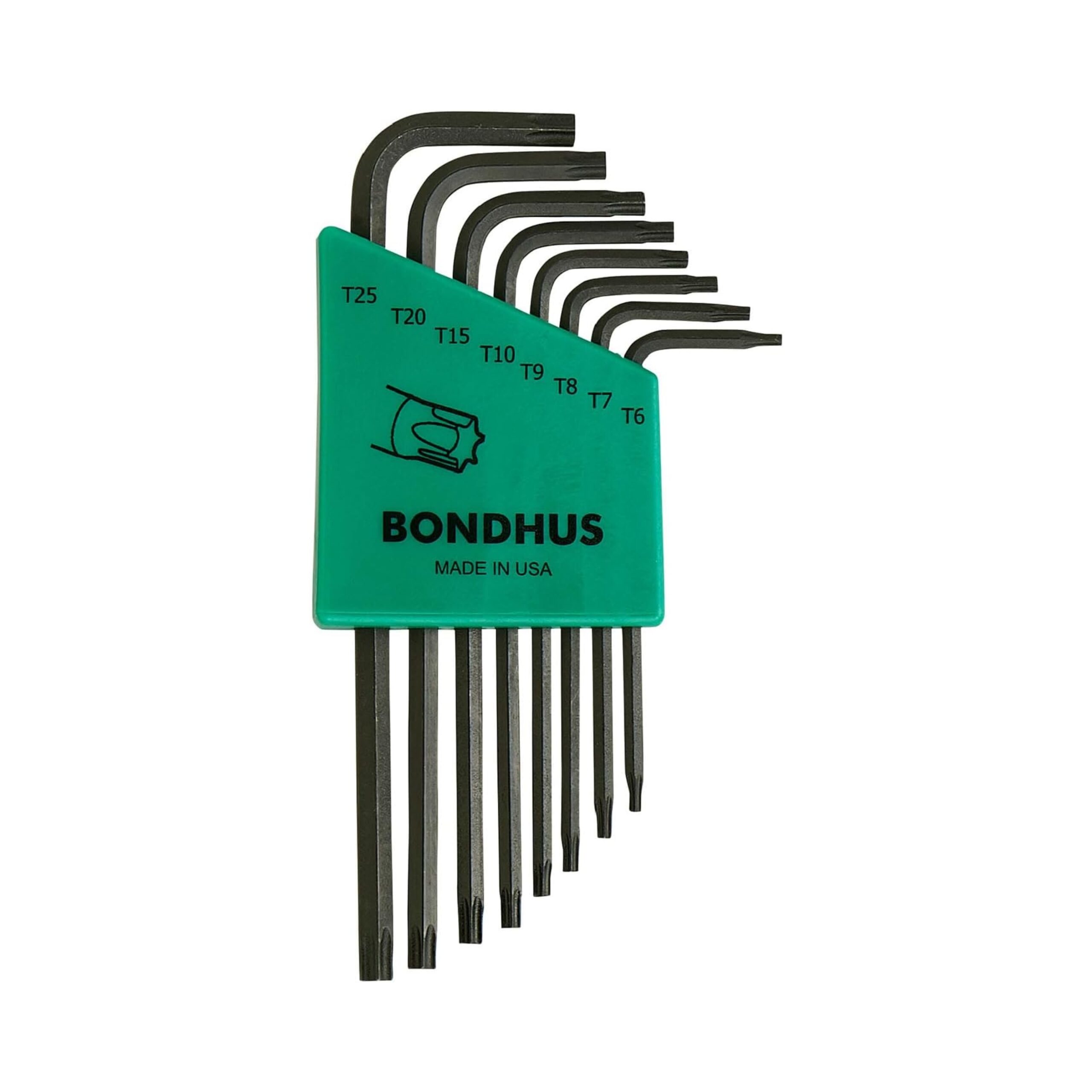 Bondhus 31832, Set 8 Star L-wrenches - Long Arm Style - T6-T25