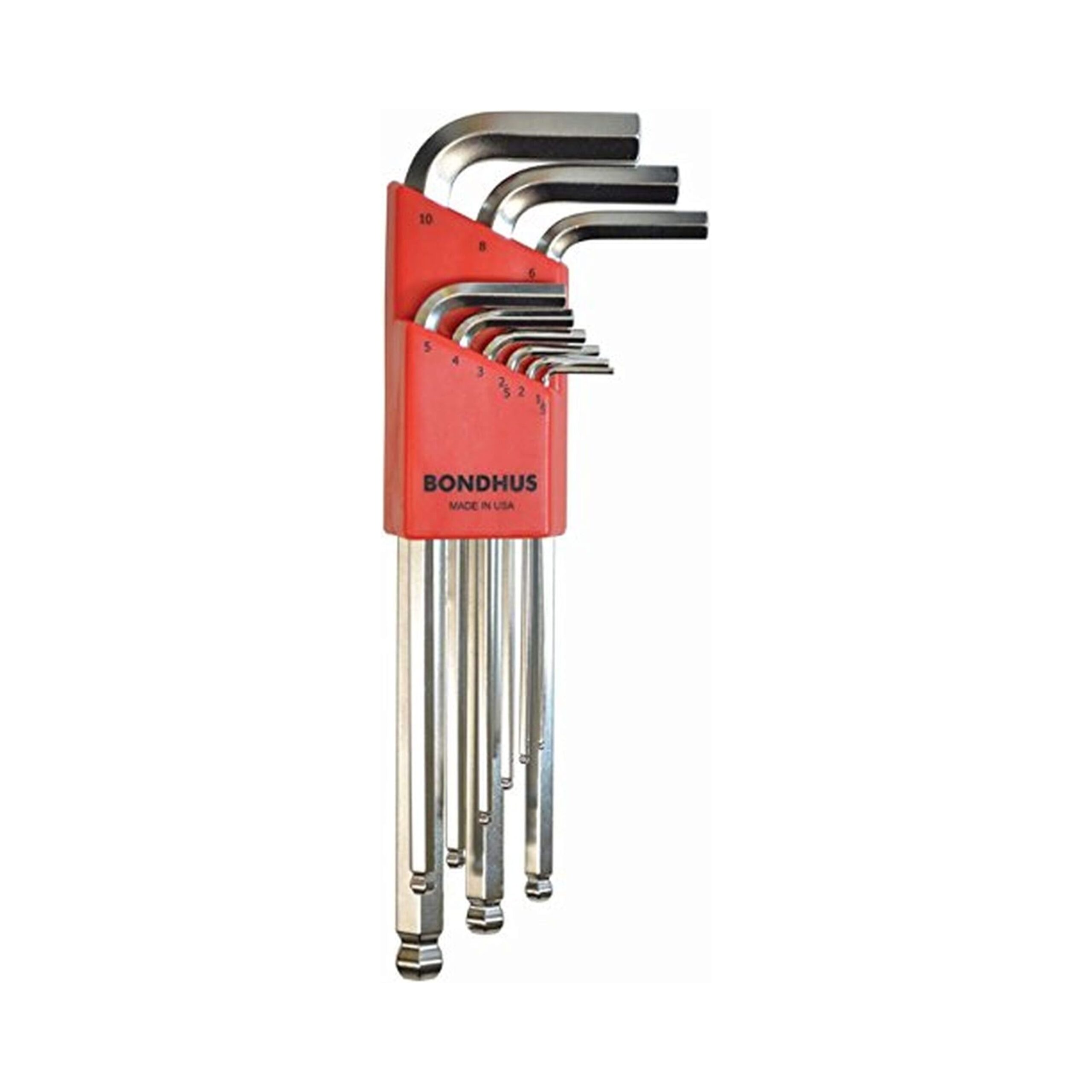 Bondhus 16999, Set 9 BriteGuard Ball End L-wrenches 1.5-10mm