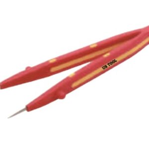 UST-V112C, VDE 1000V Insulated Round Tip Tweezer