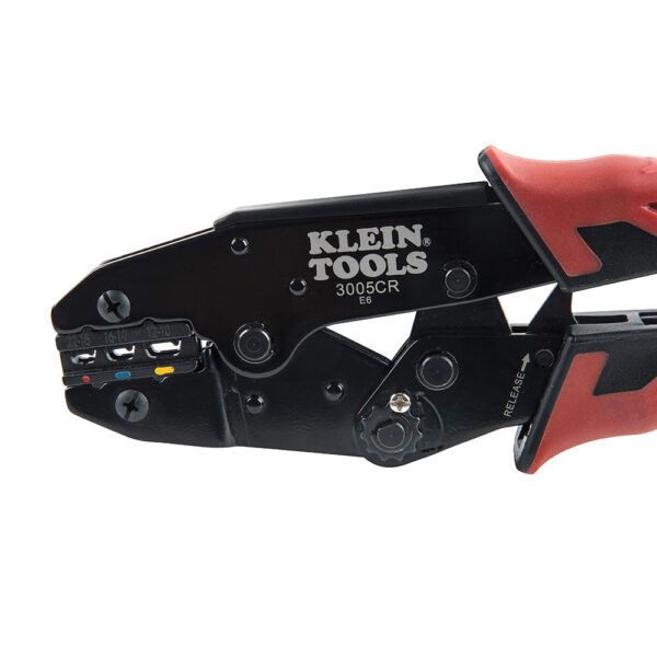 Klein Tool 3005CR Ratcheting Crimper, 10-22 AWG - Insulated Terminals - Image 2