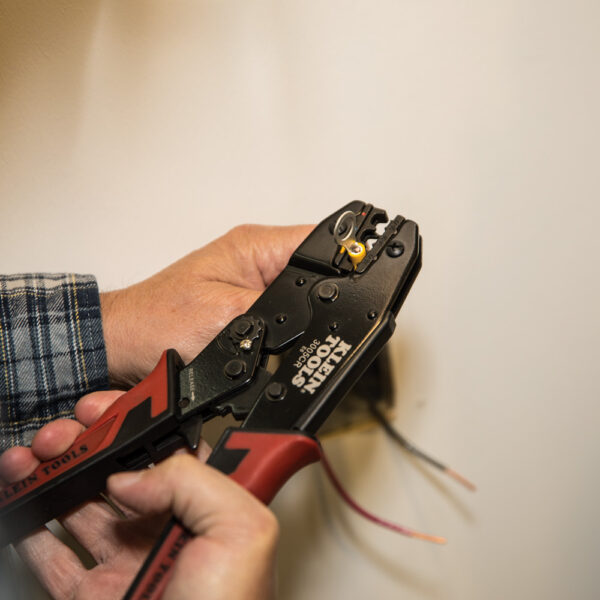Klein Tool 3005CR Ratcheting Crimper, 10-22 AWG - Insulated Terminals - Image 3