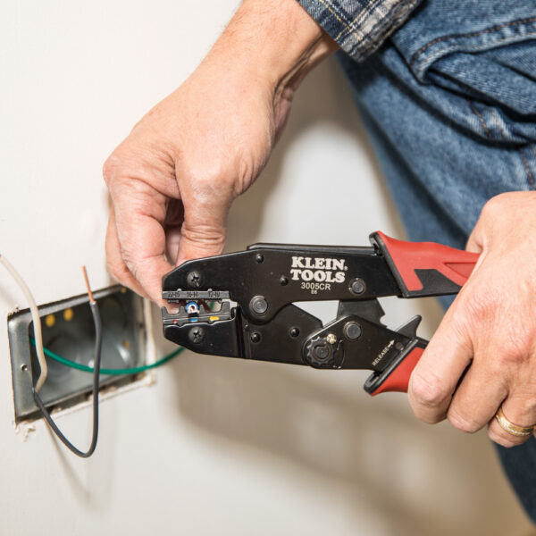 Klein Tool 3005CR Ratcheting Crimper, 10-22 AWG - Insulated Terminals - Image 5