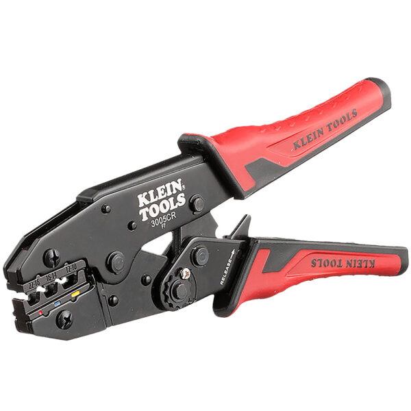Klein Tool 3005CR Ratcheting Crimper, 10-22 AWG - Insulated Terminals