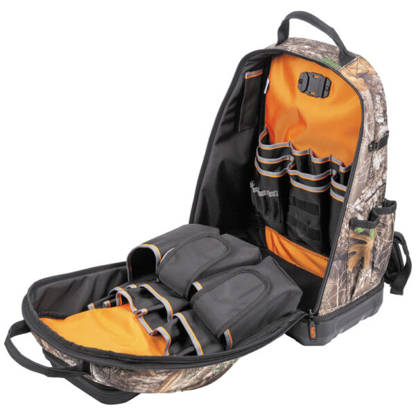 62800BPCAMO Tradesman Pro™ XL Tool Bag Backpack, 40 Pockets, Camo - Image 3