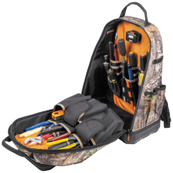 62800BPCAMO Tradesman Pro™ XL Tool Bag Backpack, 40 Pockets, Camo - Image 4