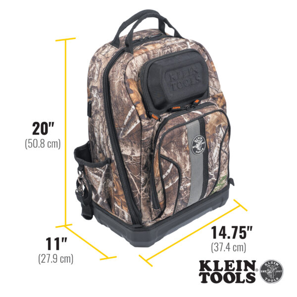 62800BPCAMO Tradesman Pro™ XL Tool Bag Backpack, 40 Pockets, Camo - Image 7