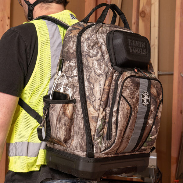 62800BPCAMO Tradesman Pro™ XL Tool Bag Backpack, 40 Pockets, Camo - Image 8