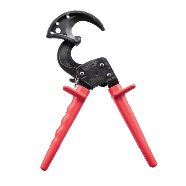 Klein Tools 63060 Cable Cutters, Ratcheting Heavy Duty Cutters for Up to 750 MCM - Image 2