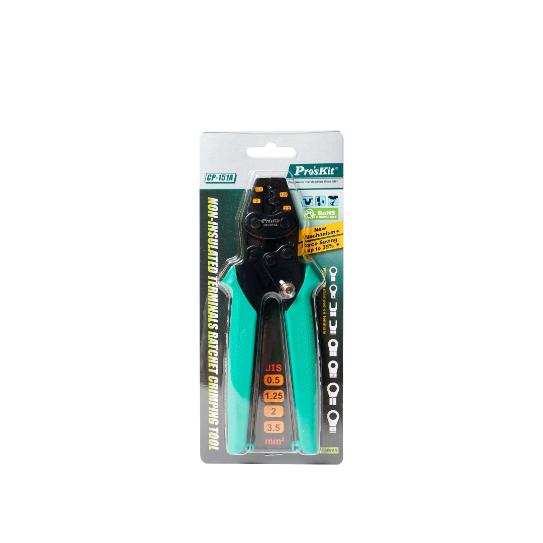 Proskit CP-151A Non-Insulated Terminals Ratchet Crimping Tool - Image 2