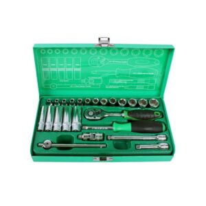 Proskit HW-22401M 24Pcs 6.3mm Driver Socket Tool Set