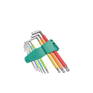 Proskit HW-230BL 9PCS Color Code Extra Long Arm Ball Point Hex Key Set