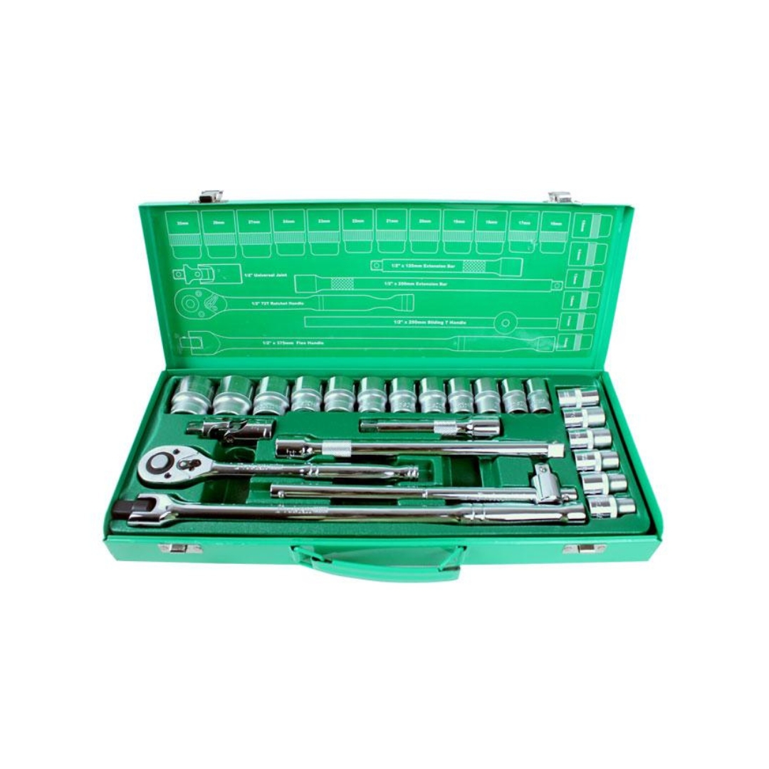 Proskit HW-42401M 24Pcs 12.7mm Driver Socket Tool Set