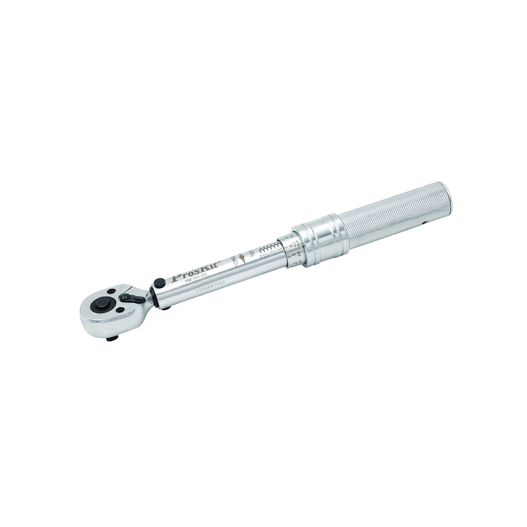 Proskit HW-T41-315 1/4”Dr. Adjustable TorqueWrench with Reversible Ratchet