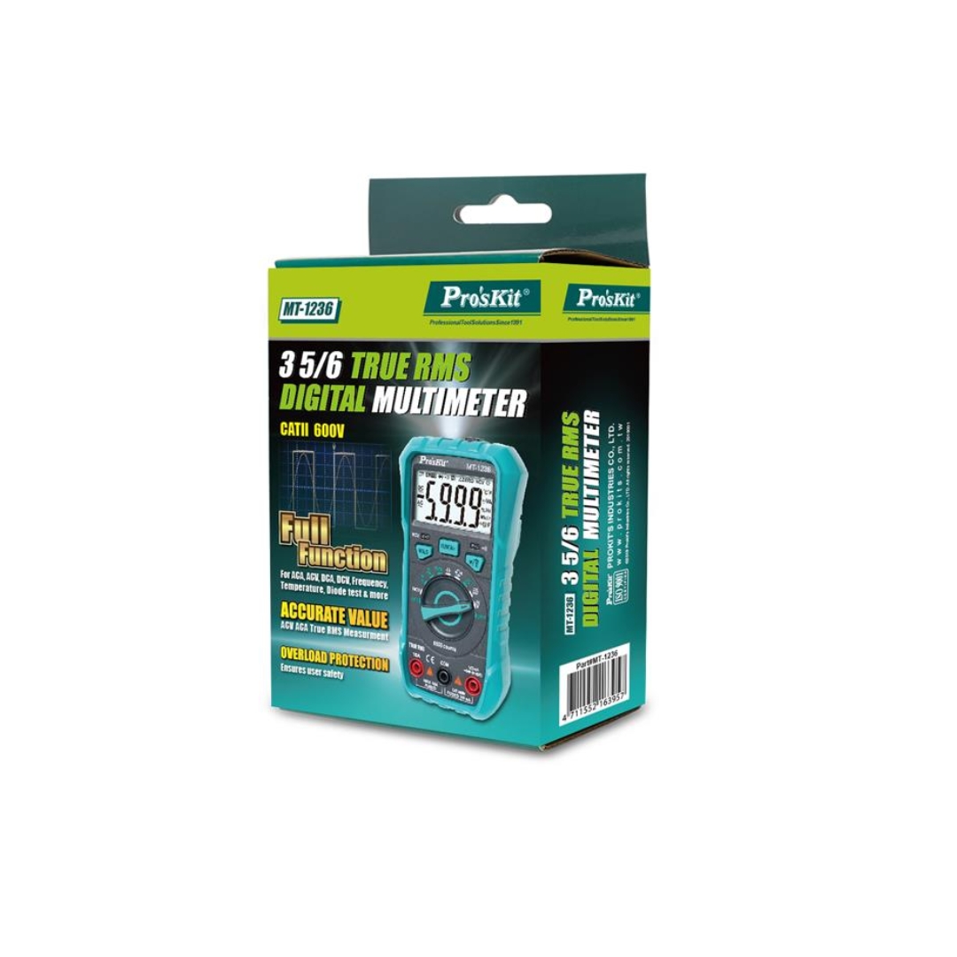 Proskit MT-1236 3-5/6 True-RMS Digital Multimeter - Image 3