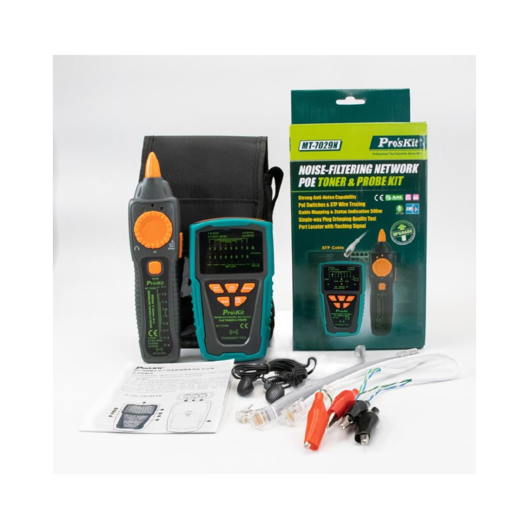 Proskit MT-7029N Noise-filtering Network PoEToner & Probe Kit - Image 2