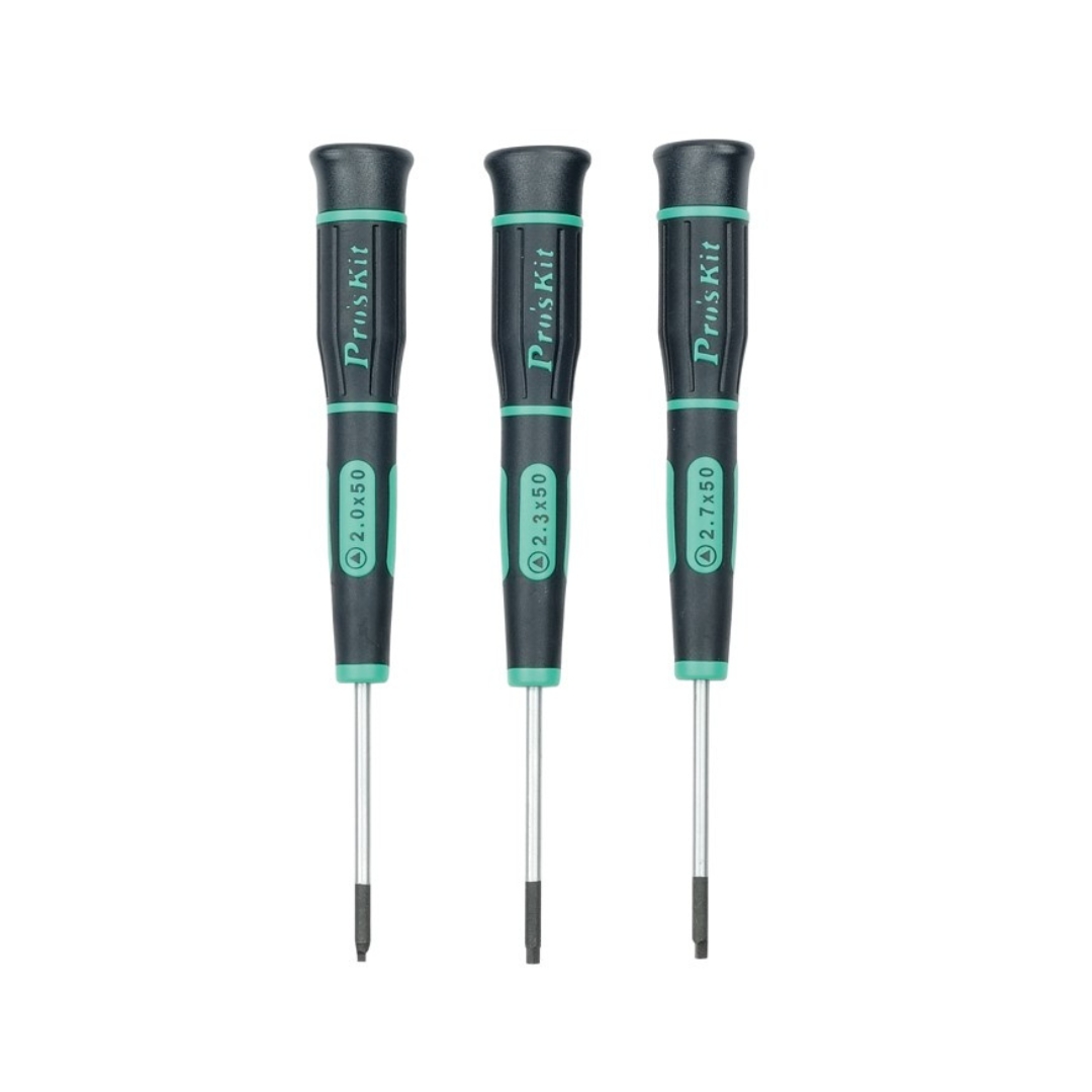Proskit SD-081F 3Pcs Triangle Precision Screwdriver Set