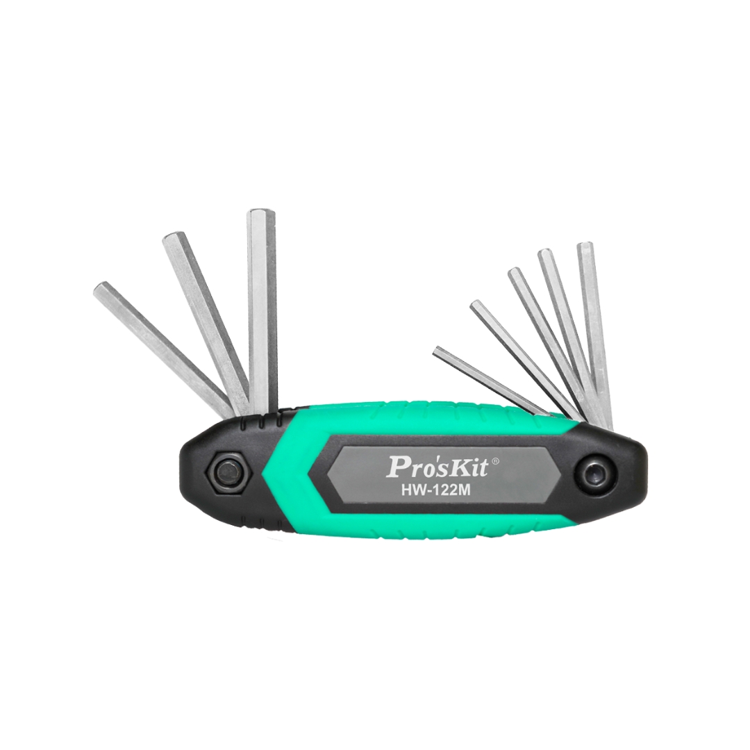 Proskit HW-122M Folding Type Hex Key Set (Metric)