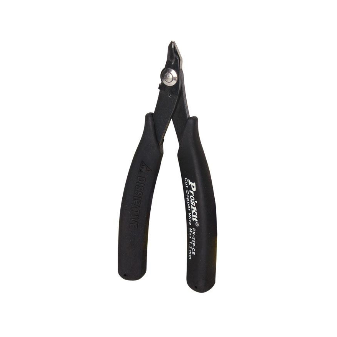Proskit 1PK-25P-CE Micro Cutting Plier W/Safety Clip & Conductive Handle(130mm)