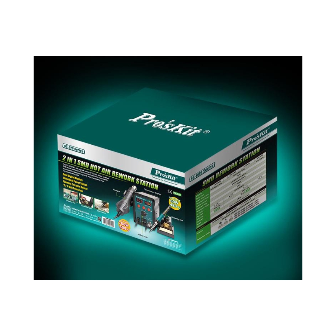 Proskit SS-979B 2 In 1 SMD Hot Air Rework Station - Image 2